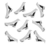 KOMBIUDA 10 pezzi Kit Clip in Alluminio per Ripiani Frigorifero Ganci Supporto Mensola Congelatore in Resistente Facili da Installare e Adatti Frigoriferi Domestici