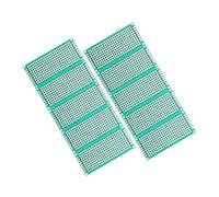 KOMBIUDA 10 Pezzi Pcb Doppia Faccia Pre Stagnata Piastra Compatta per Progetti Elettronici con Passo Standard Resistente e Affidabile per Sperimentazioni e Prototipi