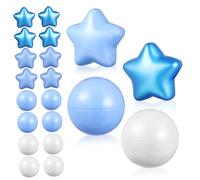 KOMBIUDA 100 Palline Di Plastica Leggere Per Bambini Palline A Forma Di Stella Da Gioco Per Piscina