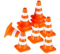 KOMBIUDA 10pezzi Coni Stradali Giocattolo Piccoli Coni Stradali in da Tavolo di Sabbia Segnali in Miniatura per Ragazzo Ragazza Ornamenti per Costruzione e Insegnamento
