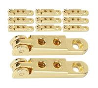 KOMBIUDA 12 Pezzi Cerniere Per Gioielli Cerniere Per Armadi Cerniera A Sette Lettere Piccola Cerniera Per Gioielli Ferramenta Per Armadietti Dorate