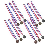 KOMBIUDA 12 Pezzi Medaglie per Nastro Oro Argento e Bronzo Medaglie Leggere e Sicure per Premi Sportivi Eventi Scolastici e Maratone