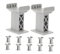 KOMBIUDA 12pezzi Accessori Per Binari Ferroviari Supporti Multilivello Blocchi Per Ferroviari Compatibili Tutte Principali Per Modellismo Ferroviario