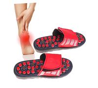 KOMBIUDA 1paio Ciabatte Massaggianti Per Piedi Slippers Agopressione Massaggio Riflessologico Per Salute Taglia Rosso Benessere e Comfort Per Tutta La Famiglia