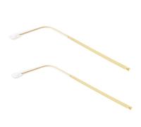 KOMBIUDA 1paio Gambe Per Occhiali Sostituzione Facile Per Stanghette Occhiali Compatibili Sole e Colore Trasparente Dettagli Dorati