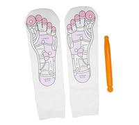 KOMBIUDA 1set Calzini Massaggianti Per Riflessologia Comfort e Traspirabilità Di Calze Per Massaggio Ai Piedi Con Istruzioni Per Rilassamento e Alleviamento Della Fatica