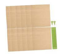 KOMBIUDA 1set Lavagna Braille Con Punteruolo Kit Di Scrittura Braille Riutilizzabile Per Non Vedenti Righelli e Caselle Facile Da Usare e Portatile Per Apprendimento e Attività Esterne