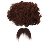 KOMBIUDA 1set Parrucca e Barba Da Pirata Per Cosplay Costume Halloween Completo Con Accessori Morbidi e Comodi Per Feste e Eventi