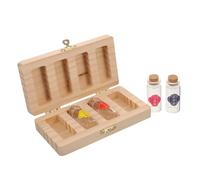 KOMBIUDA 1set Scatola Per La Conservazione Dei Denti Dei Ragazzo Ragazza Organizer Personalizzato Per Ricordi Con Spazio Per e Ombelico Completo Per Memorie Infantili Design Carino e