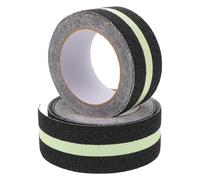 KOMBIUDA 2 Nastro Antiscivolo per Scale con Funzione Luminescente Notturna Adesivo Resistente con Finitura Sabbiosa Antiscivolo per Interni ed Esterni Sicurezza Gradini e Pavimenti