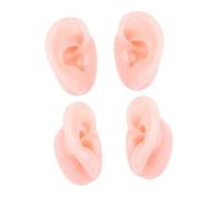 KOMBIUDA 2 paia Modelli Orecchio Finti in Silicone Morbido per Pratica Pulizia e Esposizione Accessori Riproduzione Realistica Struttura Auricolare per Studio e Formazione