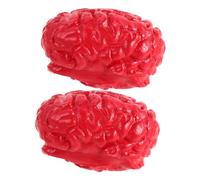 KOMBIUDA 2 Pezzi Cervelli di Simulazione in Lattice Realistici Decorazioni per Halloween e Case Infestate Accessori Scenici per Feste a Tema Horror