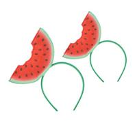 KOMBIUDA 2 pezzi Fasce Capelli Stagionali Donna con Design Anguria Accessori Divertenti per Feste Tema Frutta Cerchietti Costume e Adulti Decorazione Colorata per Carnevale e Compleanni