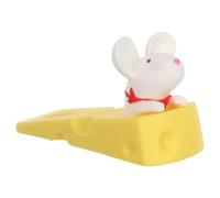 KOMBIUDA 2 Pezzi Fermaporta a Forma di Topo Cartone in Plastica | Design Decorativo e Simpatico, Blocca il Varco della Porta, per Cameretta, Camera da Letto e Pavimenti Lisci