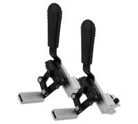 KOMBIUDA 2 Pezzi Leva Freno in Alluminio per Carrozzina Elettrica e Manuale Ricambio Maniglia Meccanica Resistente con Pastiglie Usura Alta Adatta Tubo per Sicurezza e Controllo Efficienza