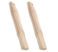 KOMBIUDA 2 Pezzi Manico in Legno per Martello a Artiglio Impugnatura Ergonomica e Foro Quadrato, per Riparazioni e Lavorazioni del Legno, Garantisce Comfort e Stabilità