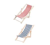 KOMBIUDA 2 Pezzi Mini Mini reclinabile Miniature arredamento casa mini puntelli reclinabili Mini mobili arredamento delle bambole poltrona reclinabile per casa delle bambole betulla rosso
