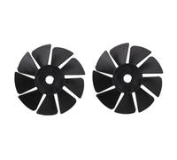 KOMBIUDA 2 Pezzi Pompa dell'aria silenziosa ventola di raffreddamento del compressore d'aria ventola posteriore dell'auto ventola di raffreddamento ad aria Fan jet desktop plastica Nero