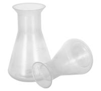 KOMBIUDA 2 Pezzi Set 2 Pezzi di Becher Conici in Plastica 50 Ml e 100 Ml per Laboratorio Chimico - Bottiglie da Laboratorio Leggere e Trasparenti con Resistenza Chimica - Attrezzature