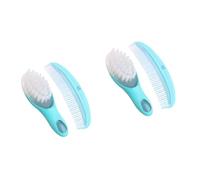 KOMBIUDA 2 Set Di Spazzole Per Per Neonati Kit Per La Del Bambino Pettine Massaggiante Per Neonati/bambini - Statico E Liscio Sicuro Per I Neonati