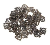 KOMBIUDA 20 Pezzi Cerniere Antiche in Bronzo per Scatole di Legno Cerniere Mini Retro Intagliate per Gioielli Hardware Decorativo in Lega di Zinco per Progetti Te Adatte Mobili e Bauli