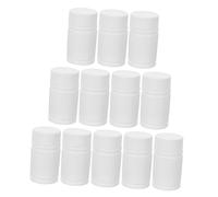 KOMBIUDA 24 pezzi Bottiglie Hdpe per Medicinali con Coperchio Ermetico Contenitori Compatti per Organizzazione Farmaci da Viaggio Resistenti e Portatili per Pillole e Cosmetici