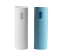 KOMBIUDA 2pezzi Custodia Porta Spazzolino e Dentifricio Viaggio Set Blu e Multi- Per Campeggio e Uso Materiale e Portatile