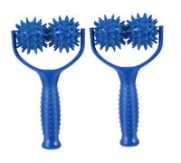 KOMBIUDA 2pezzi Massager Roller Stick Manuale Blu Per Sollievo Muscolare e Rilascio Della Tensione Strumento Pratico Per Ufficio e Casa Ottimo Per Dolori Alla Schiena e Alla Vita