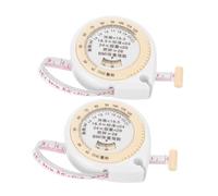 KOMBIUDA 2pezzi Misuratore Retrattile Per Strumento Portatile Per Misurazione Con Auto-rolling Soft Tape Per Corporee Facile Trasportare