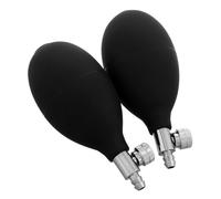 KOMBIUDA 2pezzi Pompa Di Gonfiaggio Manuale Valvola Di Rilascio Aria Per Gonfiabili in Pvc Casa Ospedale Misuratore Di Pressione Cuscino Massaggiante Pulizia Nasale Design Ergonomico Funzio