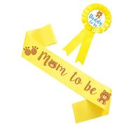 KOMBIUDA 2pezzi Sash e Spilla Per Shower Mom to Be e Daddy to Be Decorazioni Colorate e Festose Per Feste Di Nascita e Battesimi