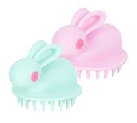 KOMBIUDA 2pezzi Spazzola per Lavare i Capelli per Ragazzo Ragazza Ragazza Spazzola per Pulire Capelluto Massaggia Capelluto per Ragazzo Rimuove Cellule Morte Liscia Capelli Protezione