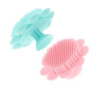 KOMBIUDA 2pezzi Spazzole Per Bagno Silicone Per Ragazza Ragazza Massaggiatore Per Capelluto Lavaggio Colorazioni Verde e Rosa Accessorio e Sicuro Per Bagno Del Tuo