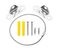 KOMBIUDA 2sets Fissaggi Antiribaltamento Per Mobili Da Ancoraggi Per Sicurezza Infantile Facile Installazione Per Armadi e Librerie Inossidabile Per Proteggere e Animali Domestici