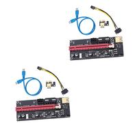 KOMBIUDA 2sets Pcie Riser Card Estensione Duratura Per Gaming Compatibile Con Sistemi Multipli Design Ottimizzato Per Connessione Stabilizzata Cavo Usb Incluso Per Facilità Di Utilizzo