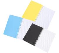 KOMBIUDA 3 Pezzi Quaderno a Spirale Monocromo per Scrittura Fluida, Carta | Appunti, Liste e Uso Quotidiano, Design Semplice e Moderno, per Ufficio, Aula e Viaggio