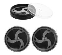 KOMBIUDA 3 Pezzi Scatola Porta Orologi da Polso in Plastica Nera 3 Pezzi 40Mm X 11,95Mm Coperchio Antipolvere e Antiurto, Custodia Compatta per Accessori Orologi, per Viaggio e