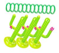 KOMBIUDA 3 Set Giocattoli Gonfiabili Forma Cactus per Spiaggia Divertenti per Giochi Estivi per Piscina e attività all Giocattoli PVC Resistente Colori Casual Colore Casuale Colore Casuale