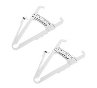 KOMBIUDA 3 Set Grasso Scala Pesi Pinza Per Grasso Corporeo Pinza Per Grasso Addominale Misuratore Di Grasso Strumento Nastro Di Misurazione Plastica Abs Bianca 2 Pezzi * 3