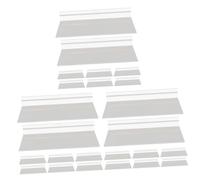 KOMBIUDA 3 Set Scarpe Trasparente Per Display Muro Ripiani Per Negozio E Boutique Slatwall Per Esposizione Scarpe Adatto Negozi E Decorazione 8 Pezzi*3