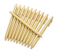 KOMBIUDA 30 Pezzi Penna a Sfera a Pressione Oro, Plastica, Scrittura Liscia | Set Compatto dal Design Professionale, per Eventi Aziendali e Annotazioni, in Stile Sottile e Pratico