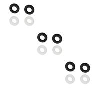 KOMBIUDA 30paia Manicotti Silicone Antiscivolo Per Occhiali Comfort e Stabilità Per Tutti Tipi Di Montatura Semitrasparente Neri Bianchi