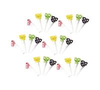 KOMBIUDA 36 Fischietti Colorati in Plastica Per Feste E Tifo Per Bomboniere E Decorazioni Di Natura Sicura Ed Ecologica