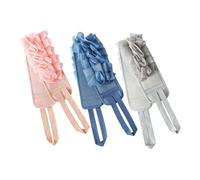 KOMBIUDA 3pezzi Exfoliating Back Scrubber Double-sided Soft Bathing Accessory for Shower Easy to Washing Strap for Men and Women