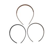 KOMBIUDA 3pezzi Fascia per Capelli in Plastica con Pettine Antiscivolo Design U Comodo Leggera e Facile da Trasportare Stile Semplice in Tinta Unita per Uso Quotidiano e Viaggi