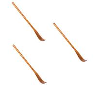 KOMBIUDA 3pezzi Grattaschiena Legno Creativo Con Manico Lungo Strumento Di Massaggio Per Corpo Comodo e Pratico Per Raggiungere Punti Difficili Forma Rotonda