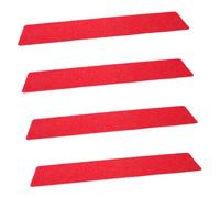 KOMBIUDA 4 Marker per Campi Sportivi Rosso Rettangolare Antiscivolo per Tennis e Calcio Indoor Outdoor Segnaletica Terreno Sportivo