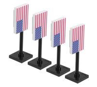 KOMBIUDA 4 Miniature Bandierine Americane Ruolo per Mattoncini Ed Accessori per La Guerra Rivoluzionaria Creatività e Divertimento Educativo