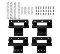 KOMBIUDA 4 Pezzi Cerniere in Alluminio Pesante per Porte e Finestre da Resistenza Rinforzata e Chiusura Silenziosa per Progetti Te e Uso Domestico