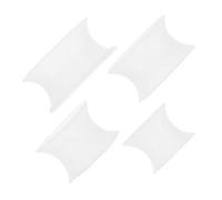 KOMBIUDA 4 pezzi Dilatatori Orecchio Silicone Flessibili Effetto Glow in Dark Tunnel Sottile e Morbido per Espansione Padiglione Kit Bianco Comfort e Design